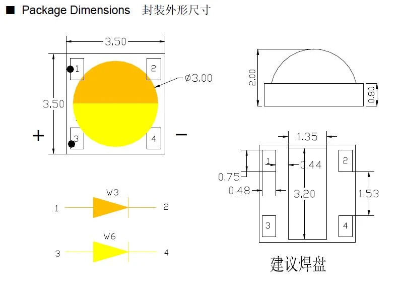 tunable 3535 led drawing tunable 3535 led drawing