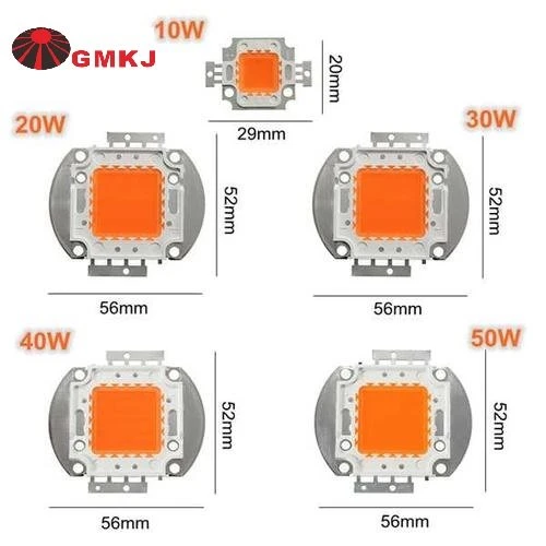 COB LED 50W Rosa för Växt Grow Lights